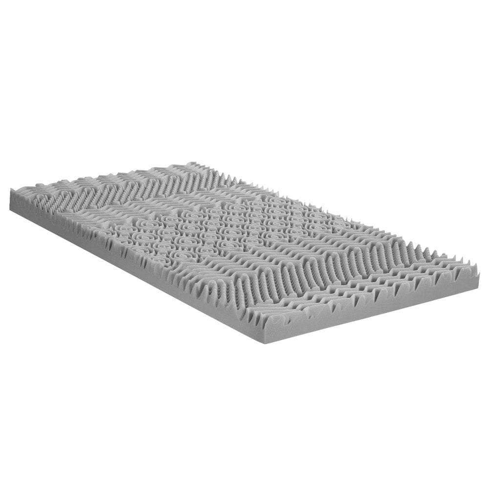 Giselle Furniture > Mattresses > Mattress Toppers Giselle Bedding 8cm Memory Foam Mattress Topper 7-Zone Graphite King Single