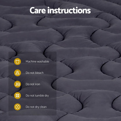 Giselle Furniture > Mattresses > Mattress Toppers Giselle Bedding Mattress Topper Pillowtop 3-Zone Double