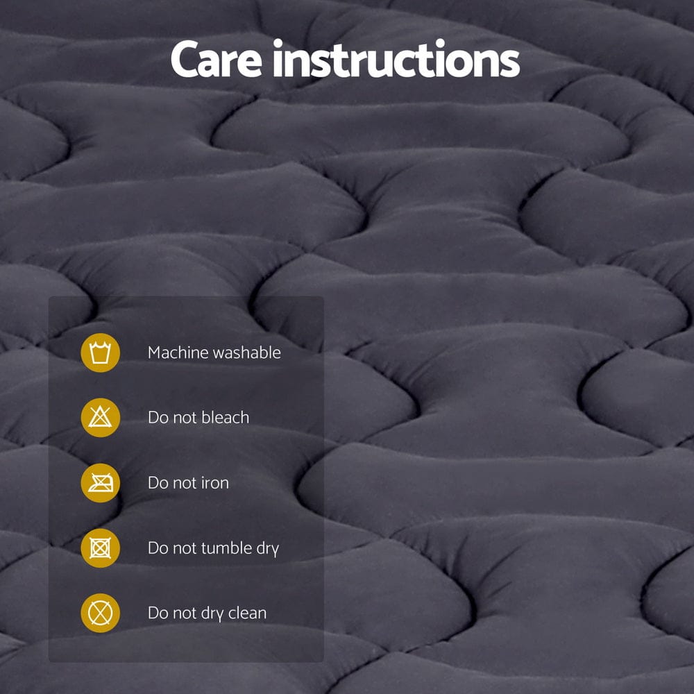 Giselle Furniture > Mattresses > Mattress Toppers Giselle Bedding Mattress Topper Pillowtop 3-Zone King
