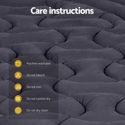 Giselle Furniture > Mattresses > Mattress Toppers Giselle Bedding Mattress Topper Pillowtop 3-Zone King