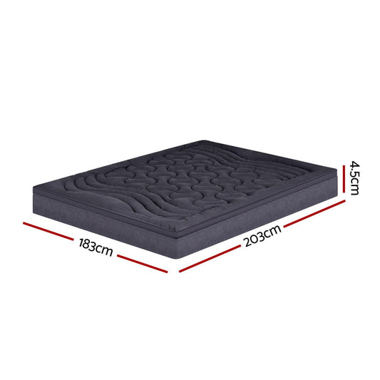 Giselle Furniture > Mattresses > Mattress Toppers Giselle Bedding Mattress Topper Pillowtop 3-Zone King