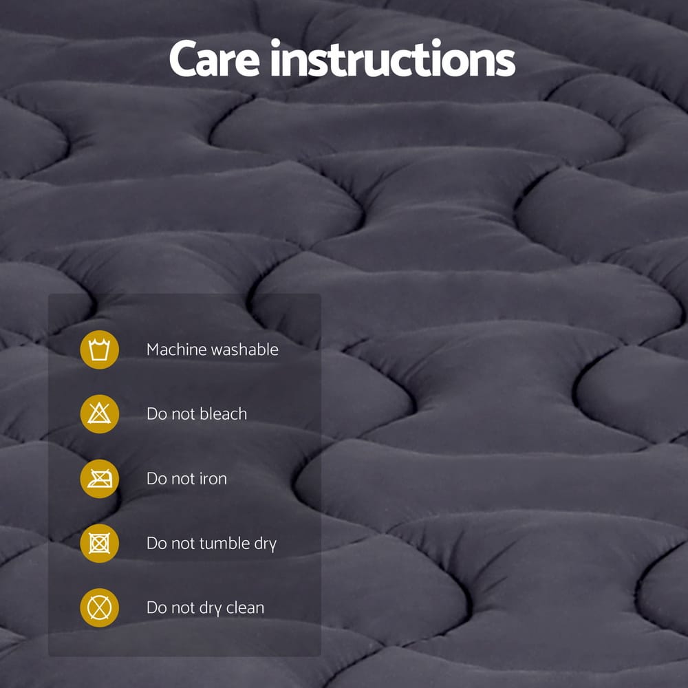 Giselle Furniture > Mattresses > Mattress Toppers Giselle Bedding Mattress Topper Pillowtop 3-Zone Queen