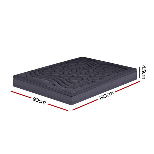 Giselle Furniture > Mattresses > Mattress Toppers Giselle Bedding Mattress Topper Pillowtop 3-Zone Single