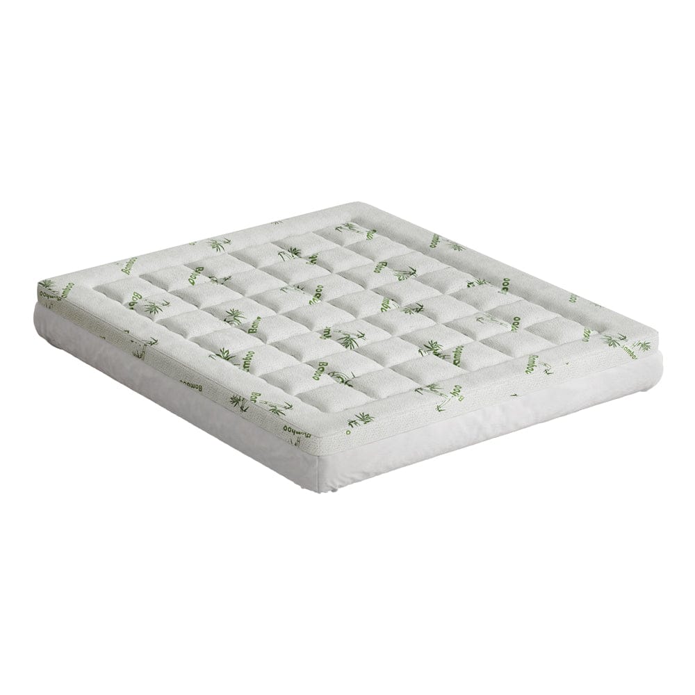 Giselle Furniture > Mattresses > Mattress Toppers Giselle Bedding Mattress Topper Pillowtop Bamboo 7.5cm King
