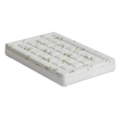 Giselle Furniture > Mattresses > Mattress Toppers Giselle Bedding Mattress Topper Pillowtop Bamboo 7.5cm King Single