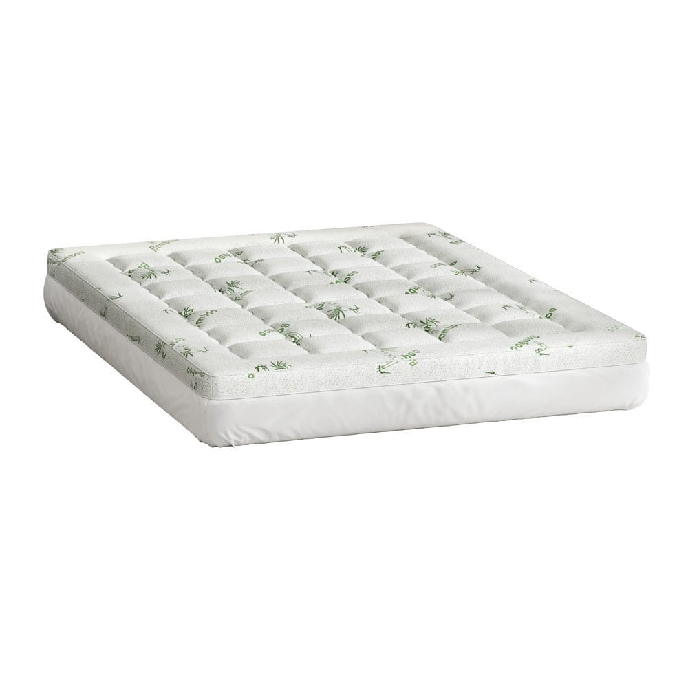 Giselle Furniture > Mattresses > Mattress Toppers Giselle Bedding Mattress Topper Pillowtop Bamboo 7.5cm Queen