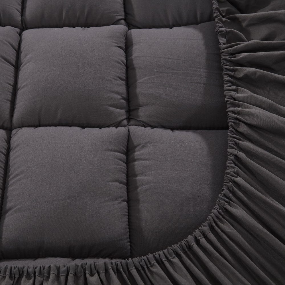 Giselle Furniture > Mattresses > Mattress Toppers Giselle Bedding Mattress Topper Pillowtop Bamboo Charcoal Single
