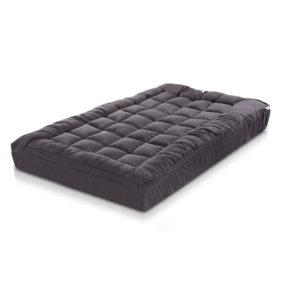 Giselle Furniture > Mattresses > Mattress Toppers Giselle Bedding Mattress Topper Pillowtop Bamboo Charcoal Single