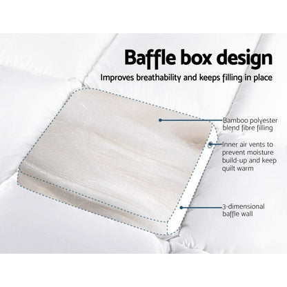 Giselle Furniture > Mattresses > Mattress Toppers Giselle Bedding Mattress Topper Pillowtop Bamboo King Single