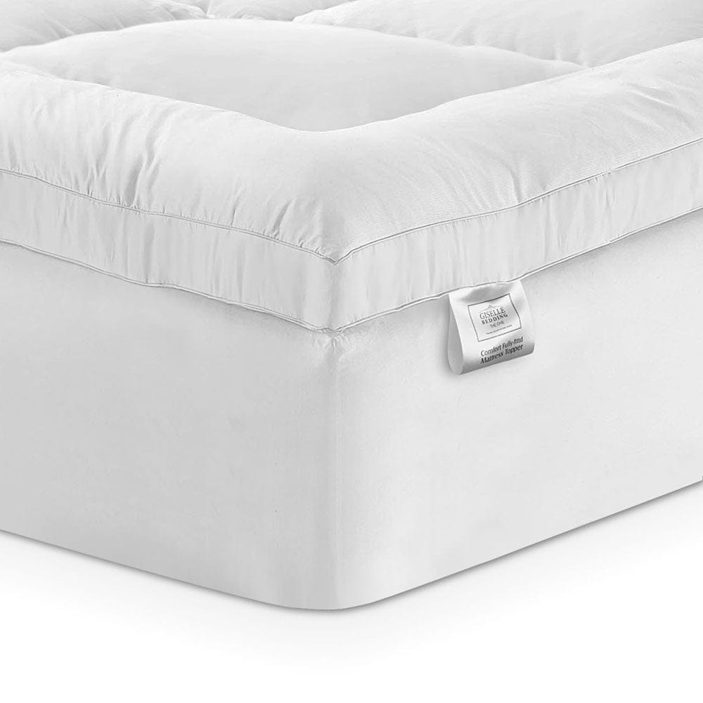 Giselle Furniture > Mattresses > Mattress Toppers Giselle Bedding Mattress Topper Pillowtop Bamboo Single