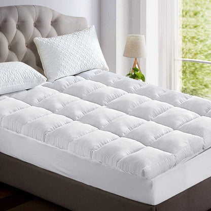 Giselle Furniture > Mattresses > Mattress Toppers Giselle Bedding Mattress Topper Pillowtop Bamboo Single