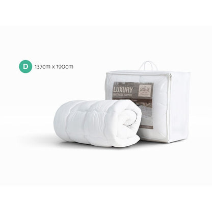 Giselle Furniture > Mattresses > Mattress Toppers Giselle Bedding Mattress Topper Pillowtop - Double