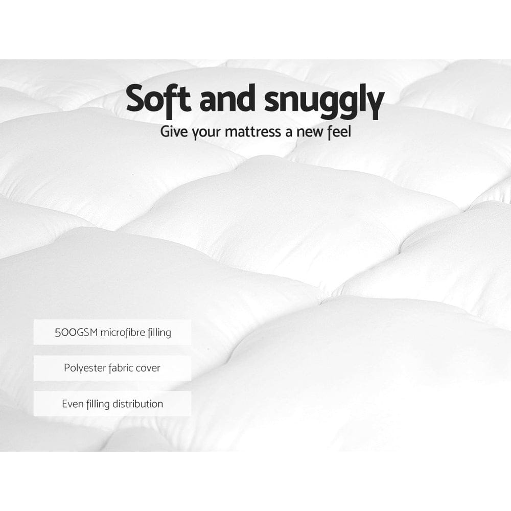 Giselle Furniture > Mattresses > Mattress Toppers Giselle Bedding Mattress Topper Pillowtop - King
