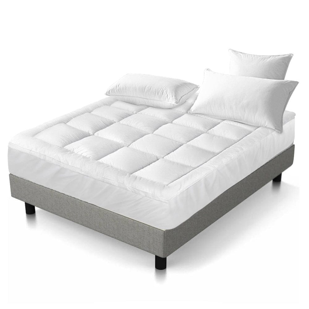 Giselle Furniture > Mattresses > Mattress Toppers Giselle Bedding Mattress Topper Pillowtop Protector Pad Double