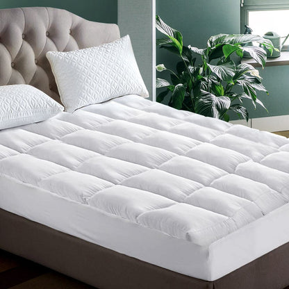 Giselle Furniture > Mattresses > Mattress Toppers Giselle Bedding Mattress Topper Pillowtop Protector Pad Double