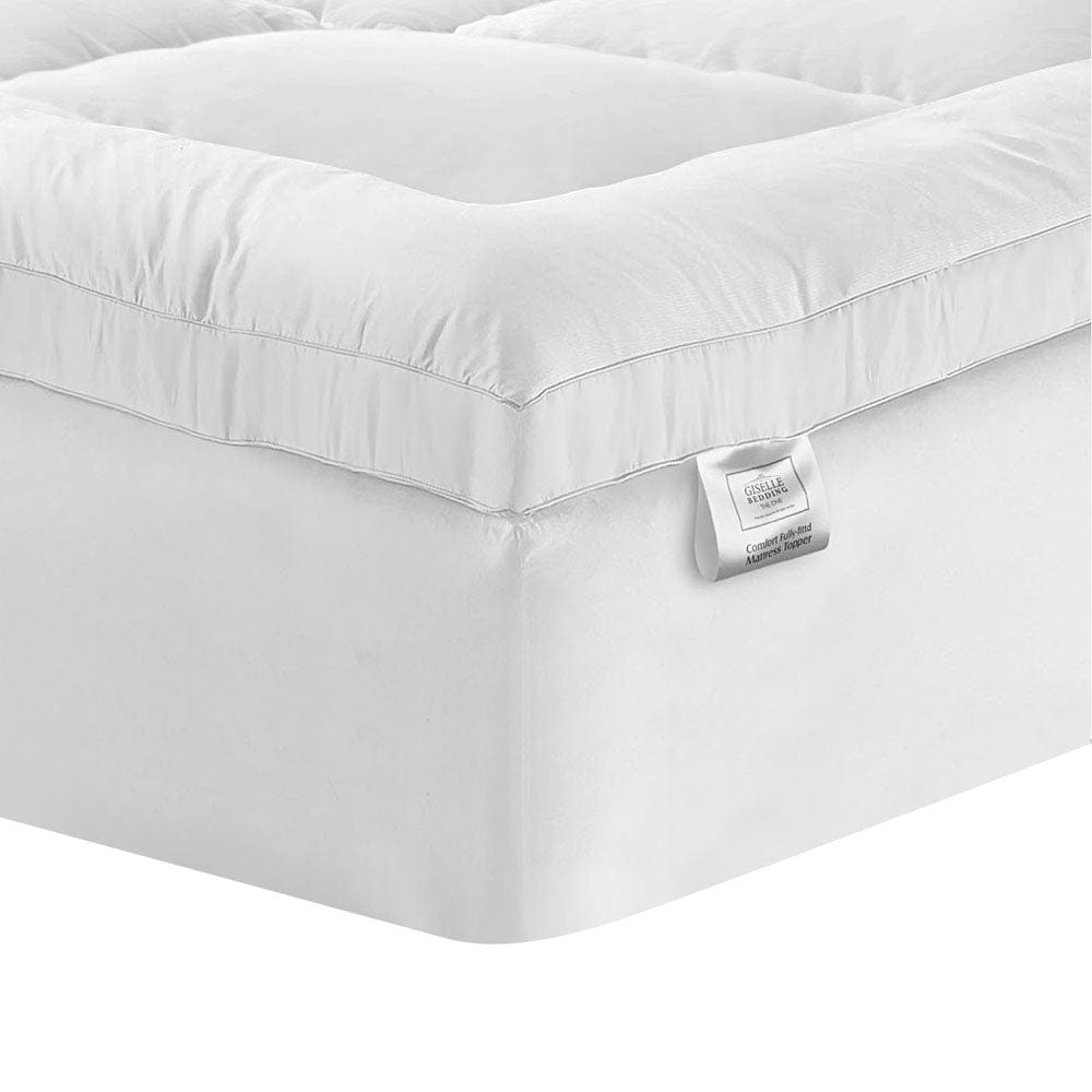Giselle Furniture > Mattresses > Mattress Toppers Giselle Bedding Mattress Topper Pillowtop Protector Pad Single