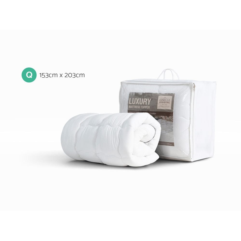 Giselle Furniture > Mattresses > Mattress Toppers Giselle Bedding Mattress Topper Pillowtop - Queen