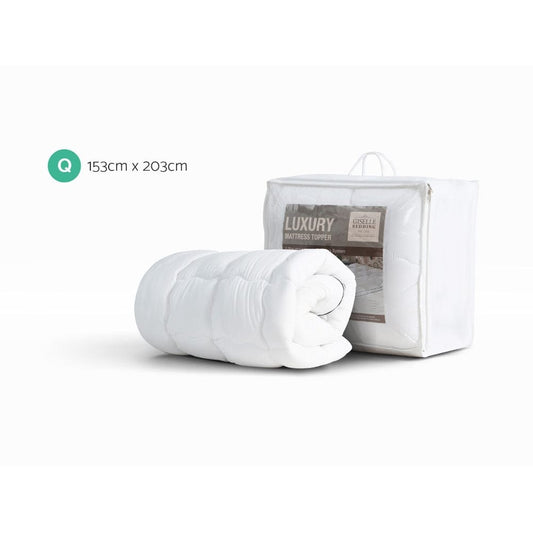 Giselle Furniture > Mattresses > Mattress Toppers Giselle Bedding Mattress Topper Pillowtop - Queen