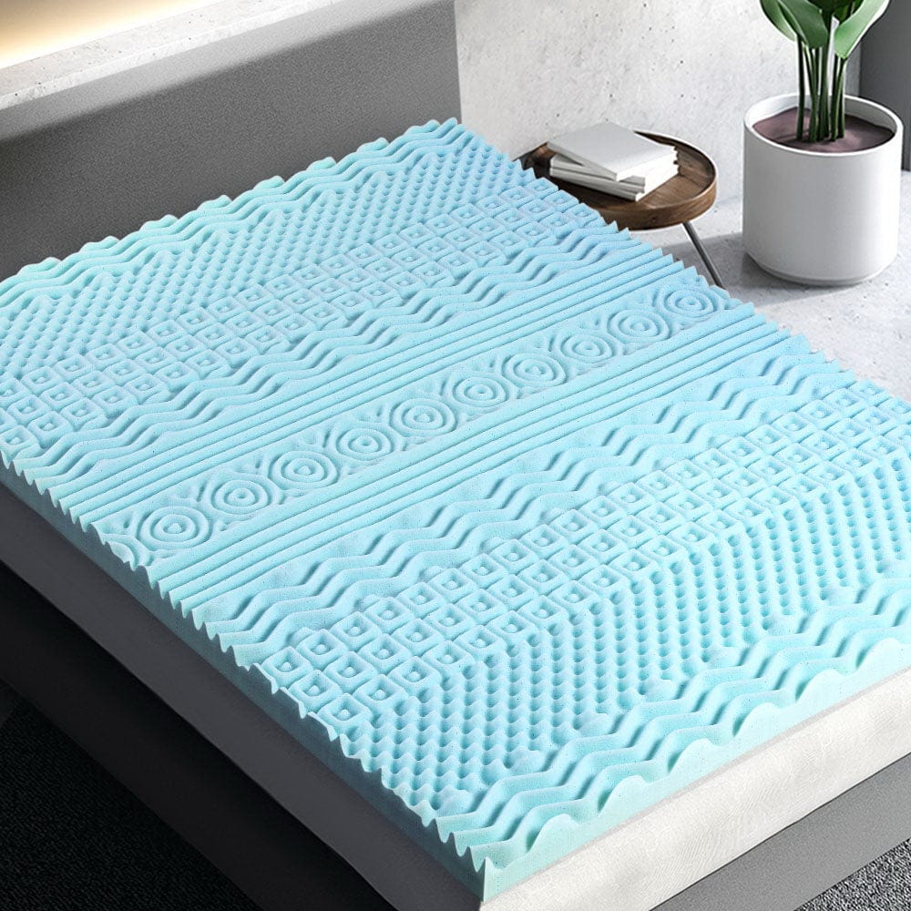 Giselle Furniture > Mattresses > Mattress Toppers Giselle Bedding Memory Foam Mattress Topper 11-Zone 8cm Single