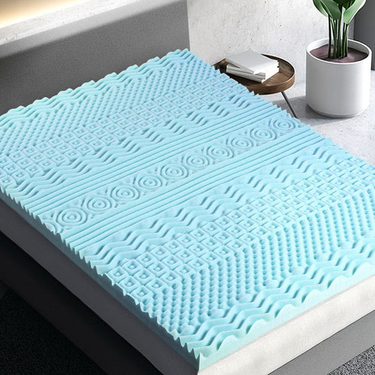 Giselle Furniture > Mattresses > Mattress Toppers Giselle Bedding Memory Foam Mattress Topper 11-Zone 8cm Single
