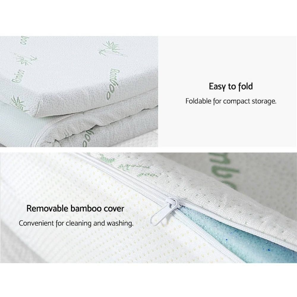 Giselle Furniture > Mattresses > Mattress Toppers Giselle Bedding Memory Foam Mattress Topper 11-Zone 8cm Single