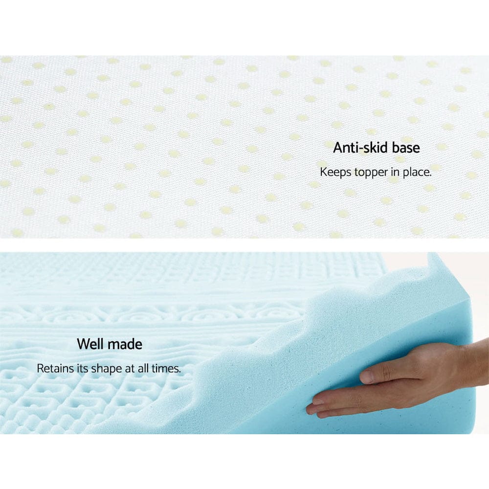 Giselle Furniture > Mattresses > Mattress Toppers Giselle Bedding Memory Foam Mattress Topper 11-Zone 8cm Single