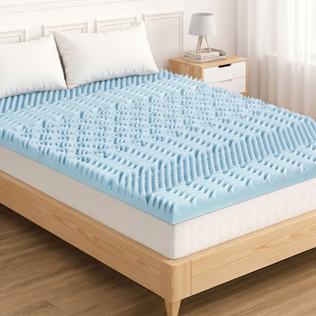 Giselle Furniture > Mattresses > Mattress Toppers Giselle Bedding Memory Foam Mattress Topper 7-Zone 5cm King
