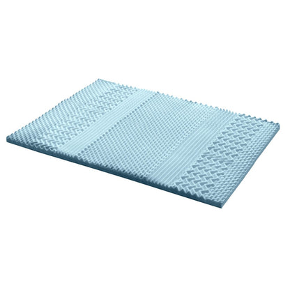 Giselle Furniture > Mattresses > Mattress Toppers Giselle Bedding Memory Foam Mattress Topper 7-Zone 5cm Queen