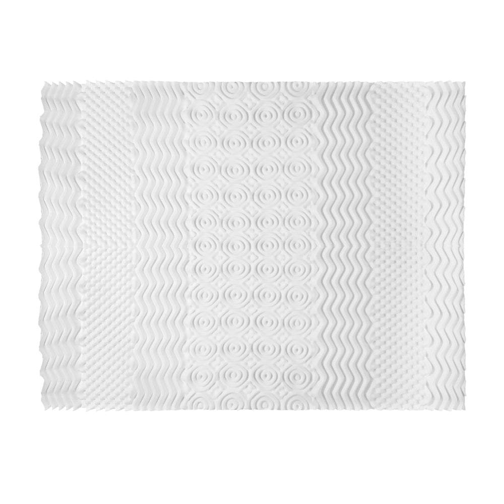 Giselle Furniture > Mattresses > Mattress Toppers Giselle Bedding Memory Foam Mattress Topper 7-Zone Airflow Pad 8cm Single White