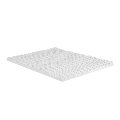 Giselle Furniture > Mattresses > Mattress Toppers Giselle Bedding Memory Foam Mattress Topper 7-Zone Airflow Pad 8cm Single White