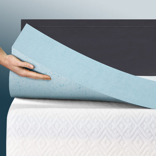 Giselle Furniture > Mattresses > Mattress Toppers Giselle Bedding Memory Foam Mattress Topper Cool Gel 5cm King Single