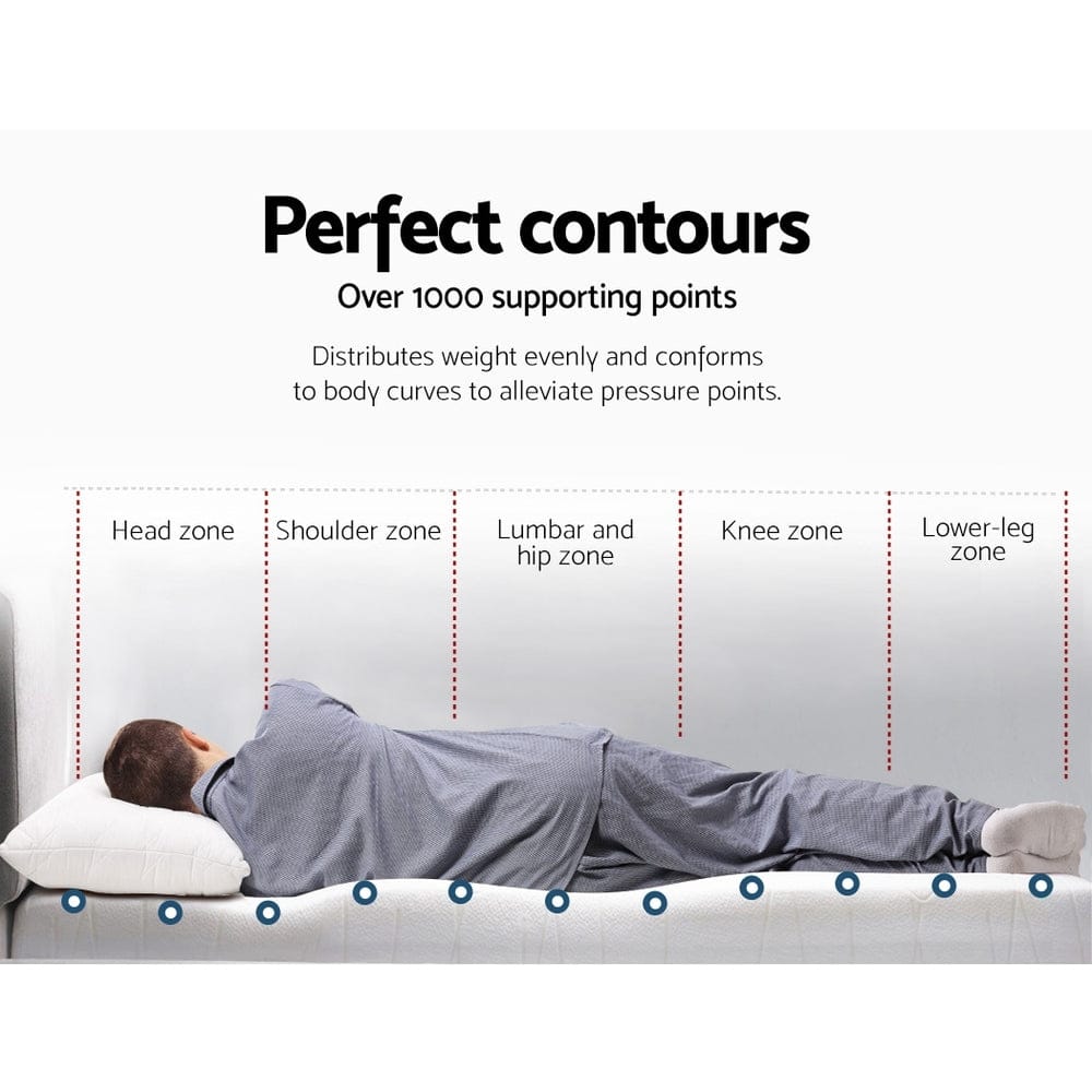 Giselle Furniture > Mattresses > Mattress Toppers Giselle Bedding Memory Foam Mattress Topper Cool Gel 8cm Single