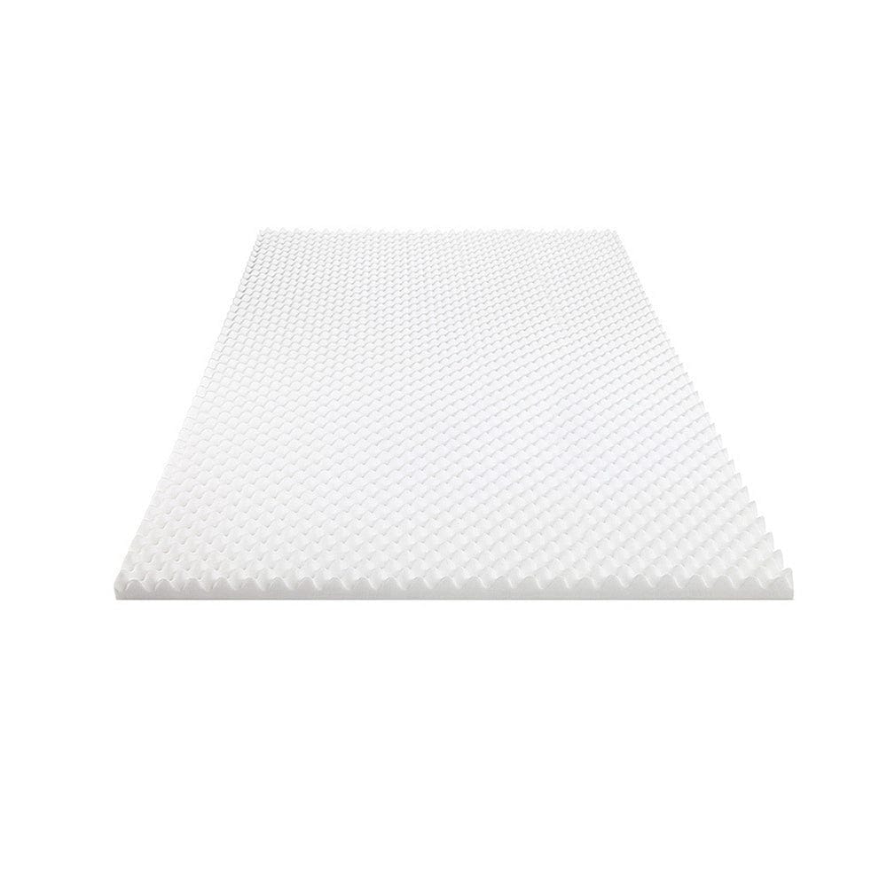 Giselle Furniture > Mattresses > Mattress Toppers Giselle Bedding Memory Foam Mattress Topper Egg Crate 5cm King Single