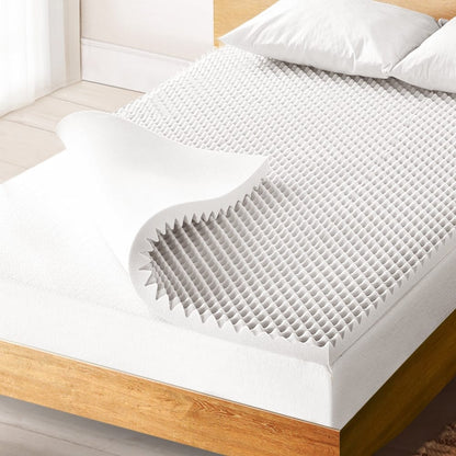 Giselle Furniture > Mattresses > Mattress Toppers Giselle Bedding Memory Foam Mattress Topper Egg Crate 5cm King Single