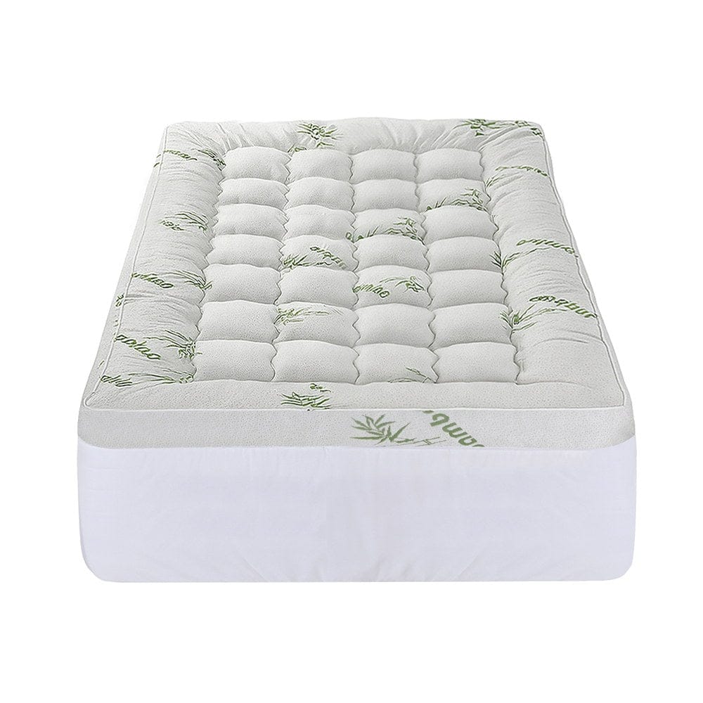 Giselle Furniture > Mattresses > Mattress Toppers Giselle Mattress Topper 11cm Pillowtop toppers Bamboo King Single