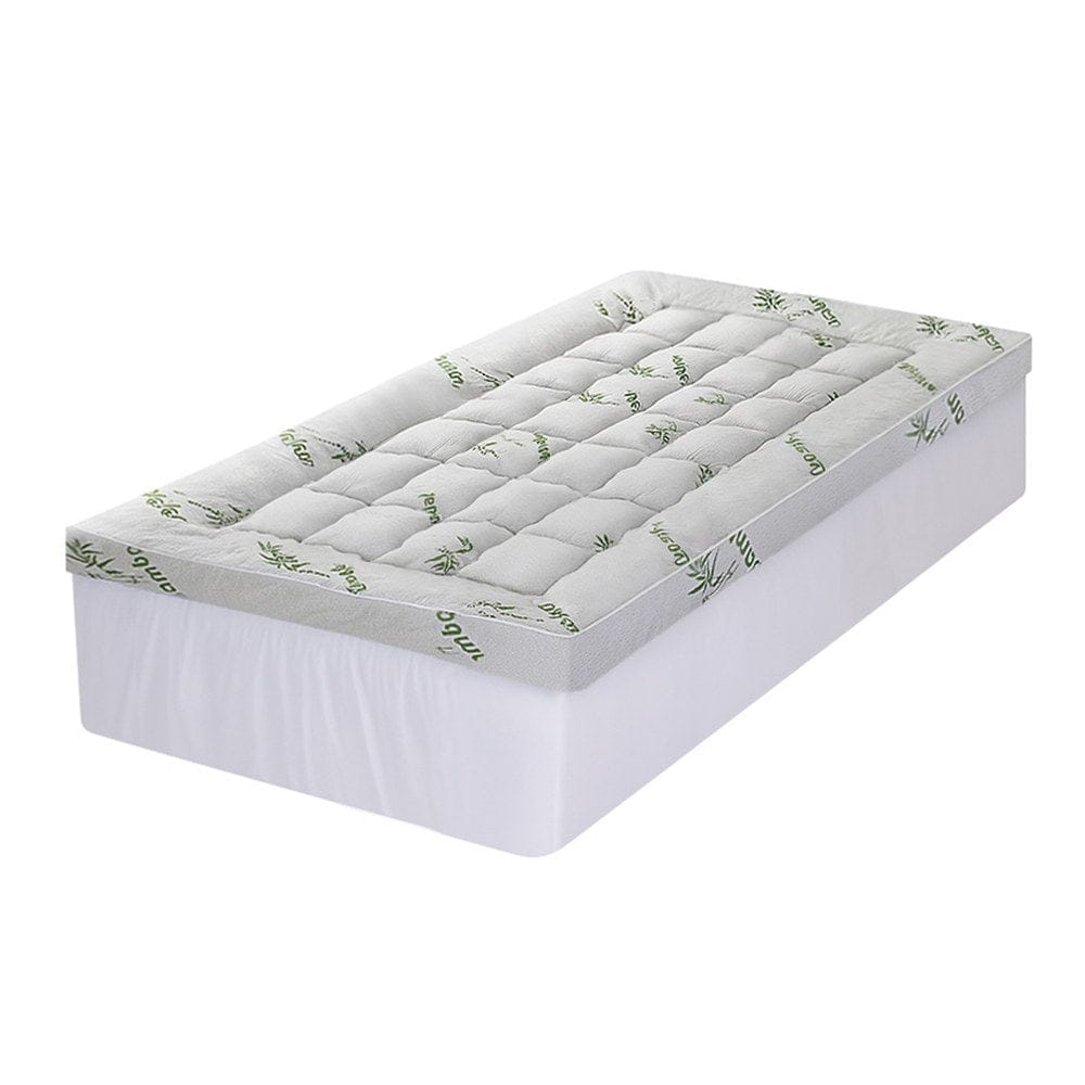 Giselle Furniture > Mattresses > Mattress Toppers Giselle Mattress Topper 11cm Pillowtop toppers Bamboo King Single