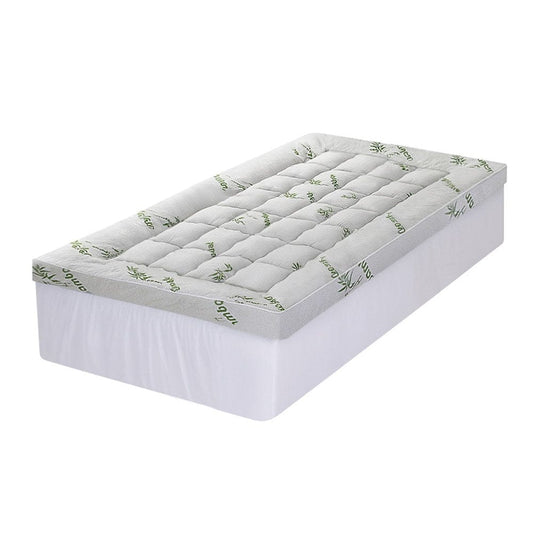 Giselle Furniture > Mattresses > Mattress Toppers Giselle Mattress Topper 11cm Pillowtop toppers Bamboo King Single
