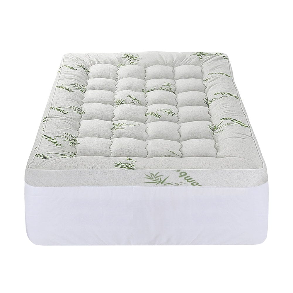 Giselle Furniture > Mattresses > Mattress Toppers Giselle Mattress Topper 11cm Pillowtop toppers Bamboo Single