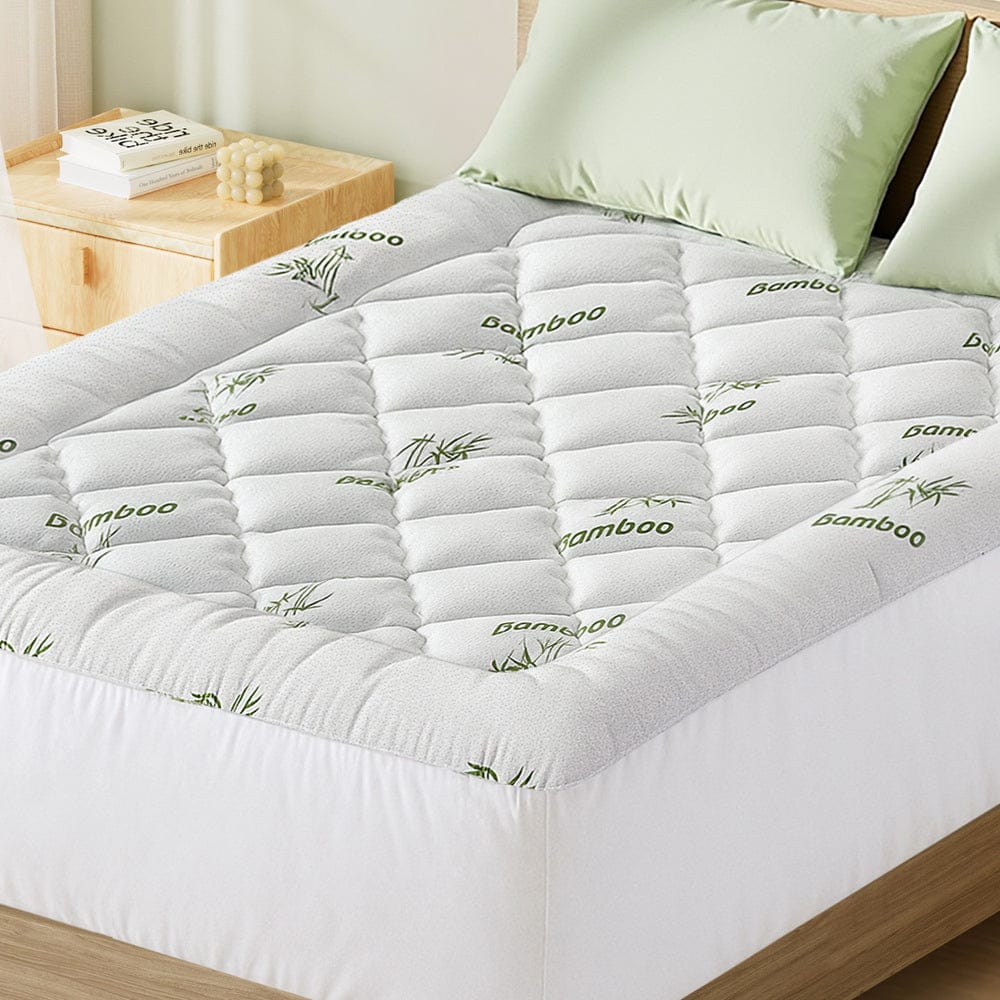 Giselle Furniture > Mattresses > Mattress Toppers Giselle Mattress Topper 5cm Pillowtop toppers Bamboo Double