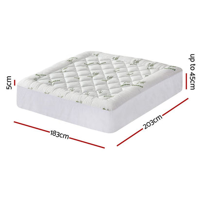 Giselle Furniture > Mattresses > Mattress Toppers Giselle Mattress Topper 5cm Pillowtop toppers Bamboo King