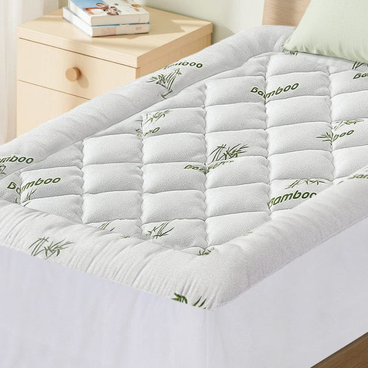 Giselle Furniture > Mattresses > Mattress Toppers Giselle Mattress Topper 5cm Pillowtop toppers Bamboo King Single