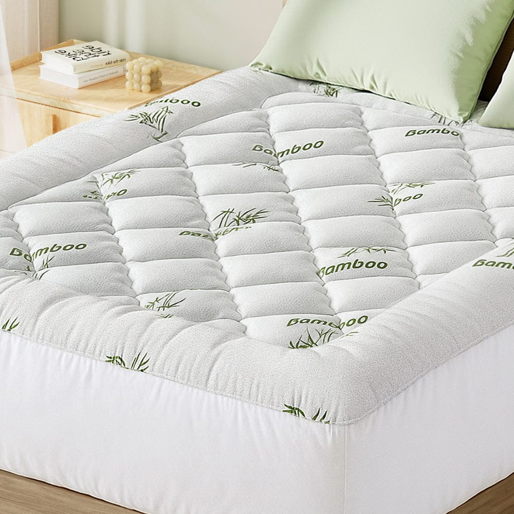 Giselle Furniture > Mattresses > Mattress Toppers Giselle Mattress Topper 5cm Pillowtop toppers Bamboo Queen