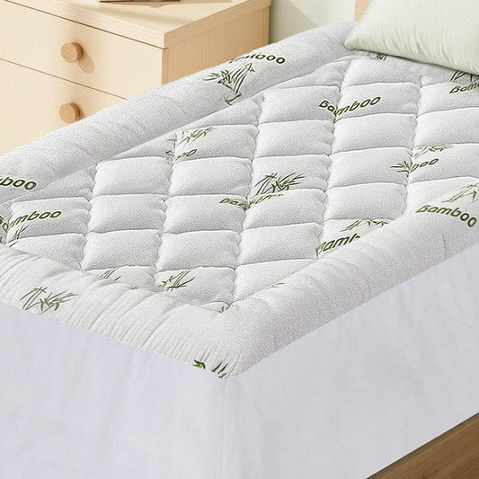 Giselle Furniture > Mattresses > Mattress Toppers Giselle Mattress Topper 5cm Pillowtop toppers Bamboo Single