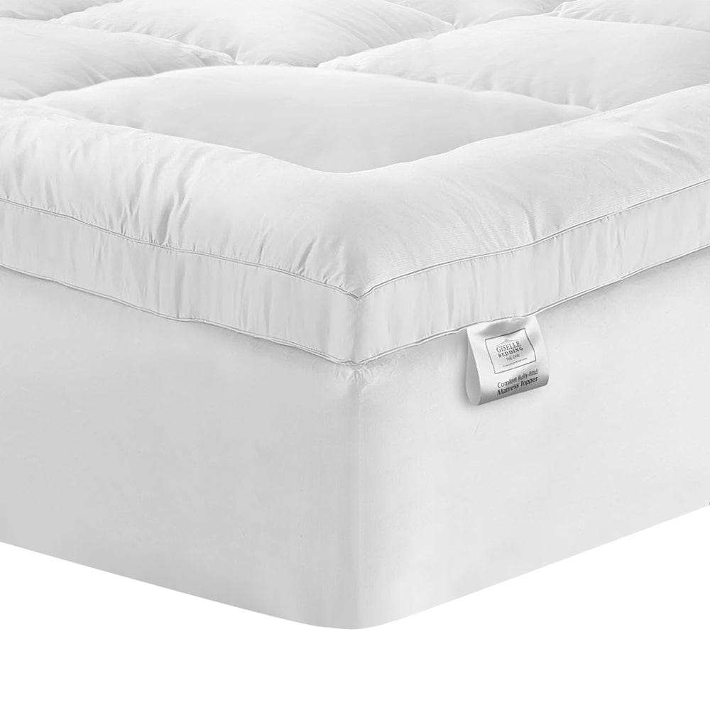 Giselle Furniture > Mattresses > Mattress Toppers Giselle Queen Mattress Topper Pillowtop 1000GSM Microfibre Filling Protector