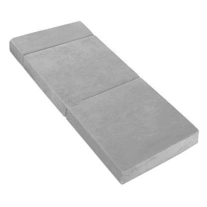 Giselle Furniture > Mattresses > Queen Mattress Giselle Bedding Foldable Mattress Folding Foam Bed Mat Light Grey