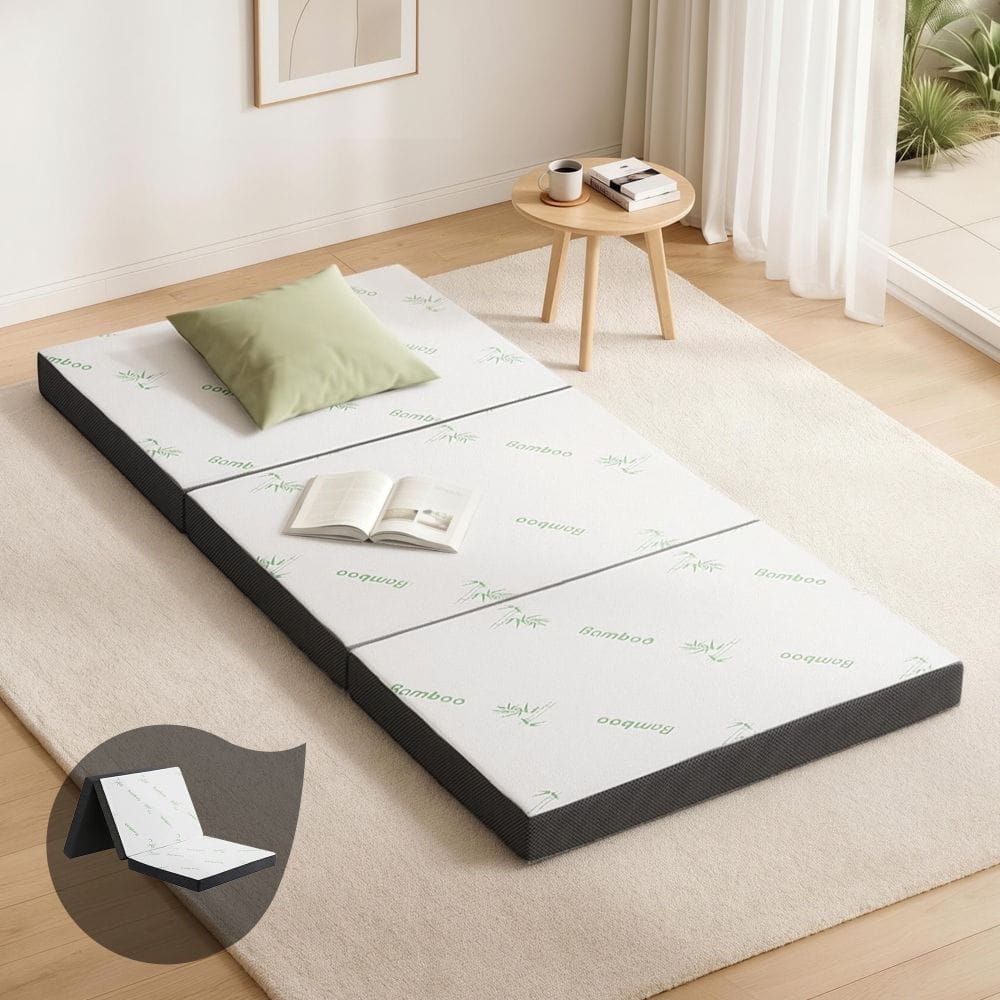 Giselle Furniture > Mattresses > Single Mattress Giselle Bedding Foldable Mattress Folding Foam Single Bamboo