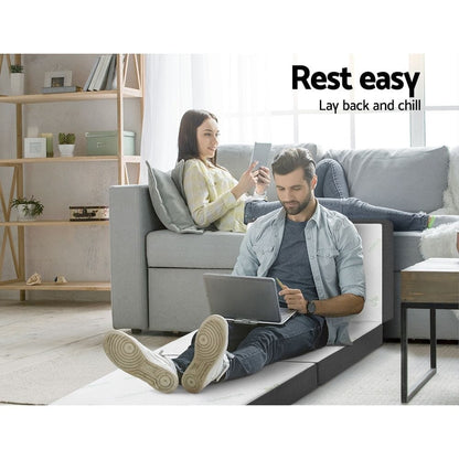 Giselle Furniture > Mattresses > Single Mattress Giselle Bedding Foldable Mattress Folding Foam Single Bamboo