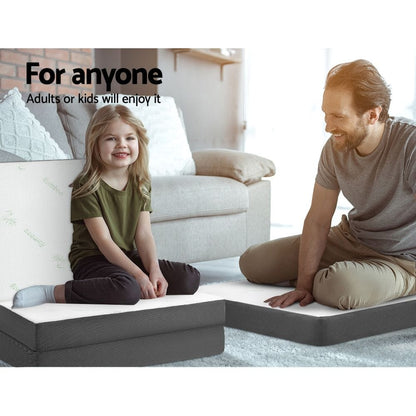 Giselle Furniture > Mattresses > Single Mattress Giselle Bedding Foldable Mattress Folding Foam Single Bamboo