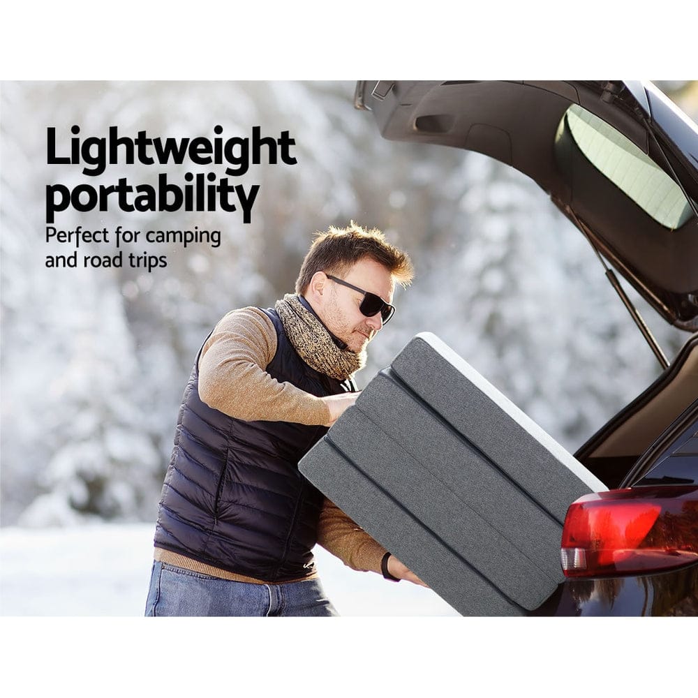 Giselle Furniture > Mattresses > Single Mattress Giselle Bedding Foldable Mattress Folding Foam Single Grey