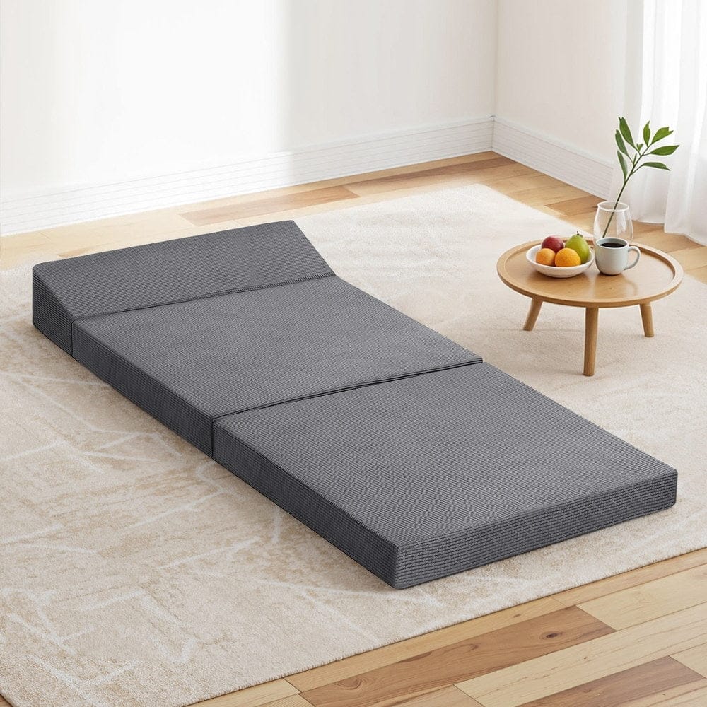 Giselle Furniture > Mattresses > Single Mattress Giselle Foldable Mattress Folding Sofa Bed Trifold Sleeping Camping Cushion Mat